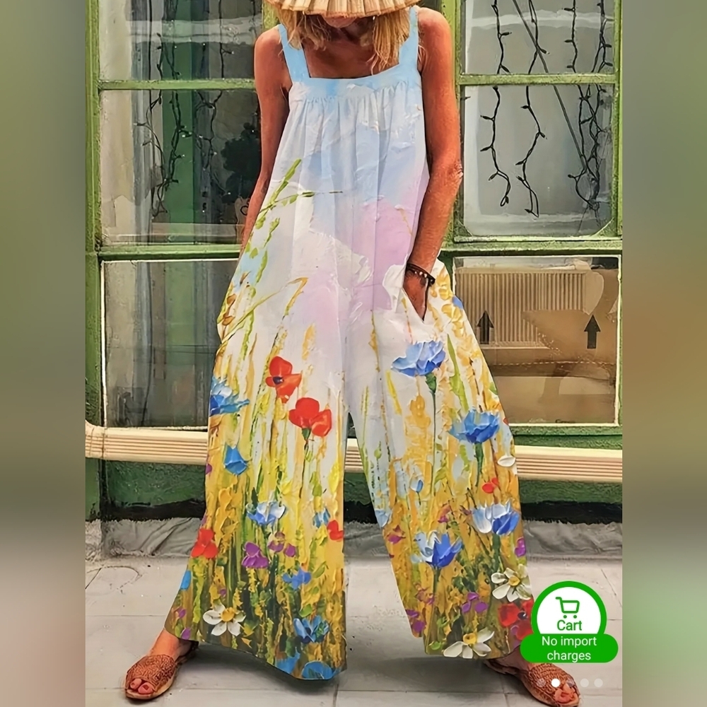 Floral Wide-Leg Jumpsuit